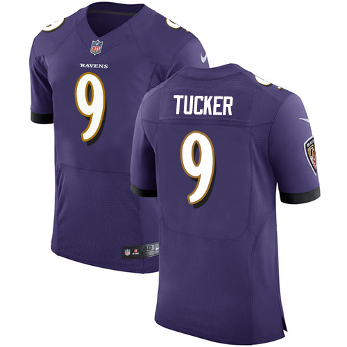 Nike Ravens #9 Justin Tucker Purple Team Color Men's Stitched NFL Vapor Untouchable Elite Jersey - Click Image to Close